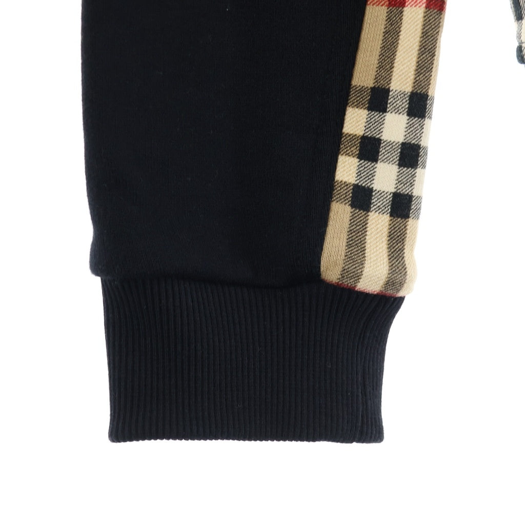 BURBERRY(バーバリー) ノバチェック ジップフーディー パーカー ブラック #S