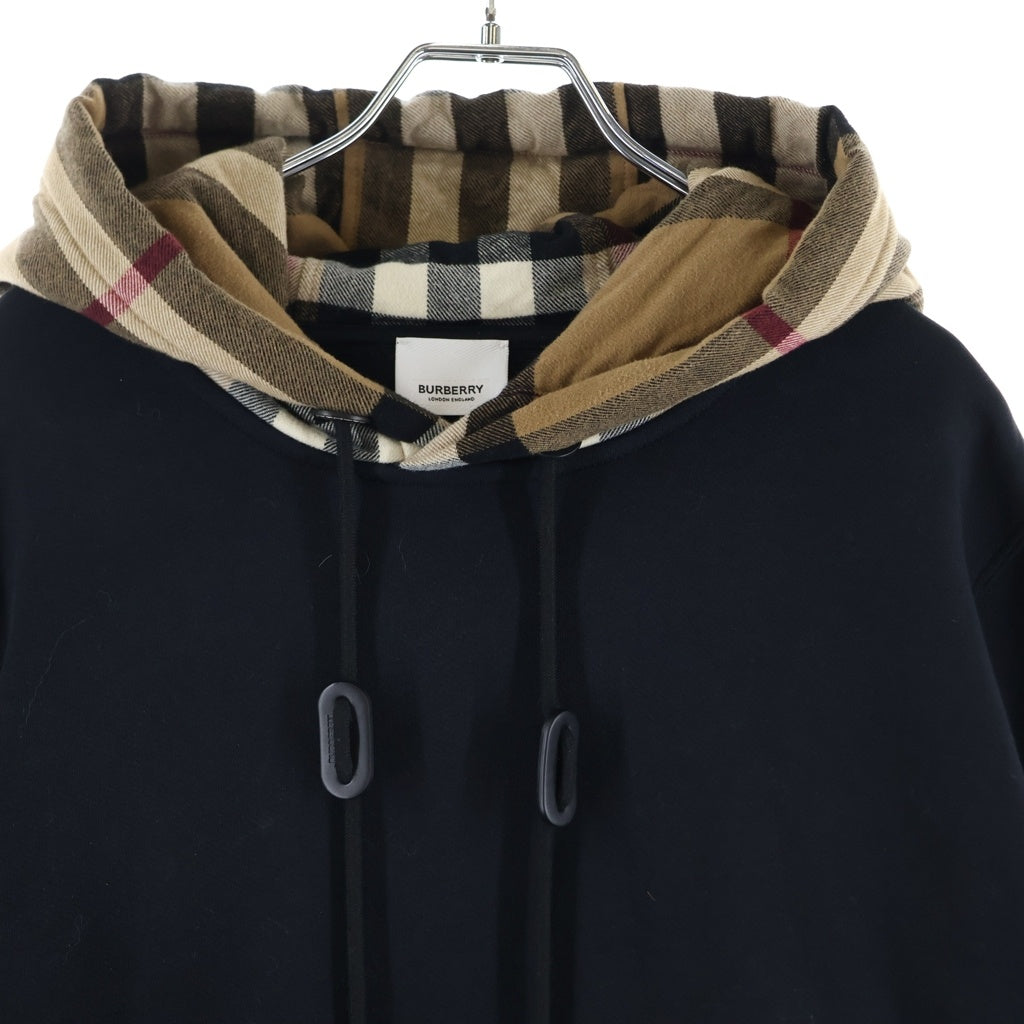 BURBERRY(バーバリー) ノバチェック フーディー パーカー ブラック #S