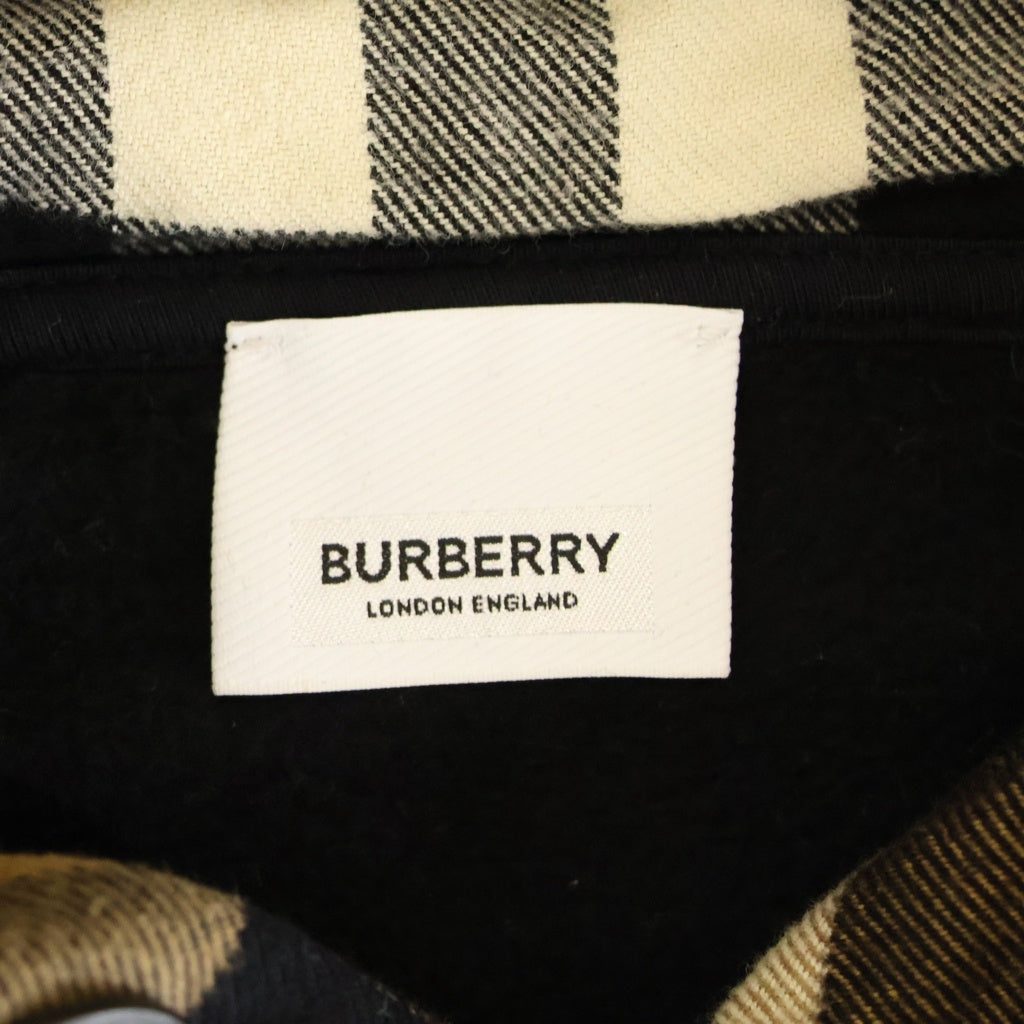 BURBERRY(バーバリー) ノバチェック フーディー パーカー ブラック #S