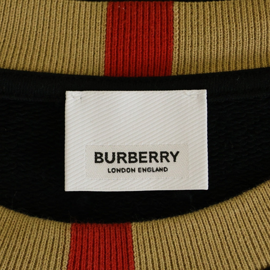 BURBERRY(バーバリー) スウェット ノバチェック クルーネックトレーナー ブラック #M
