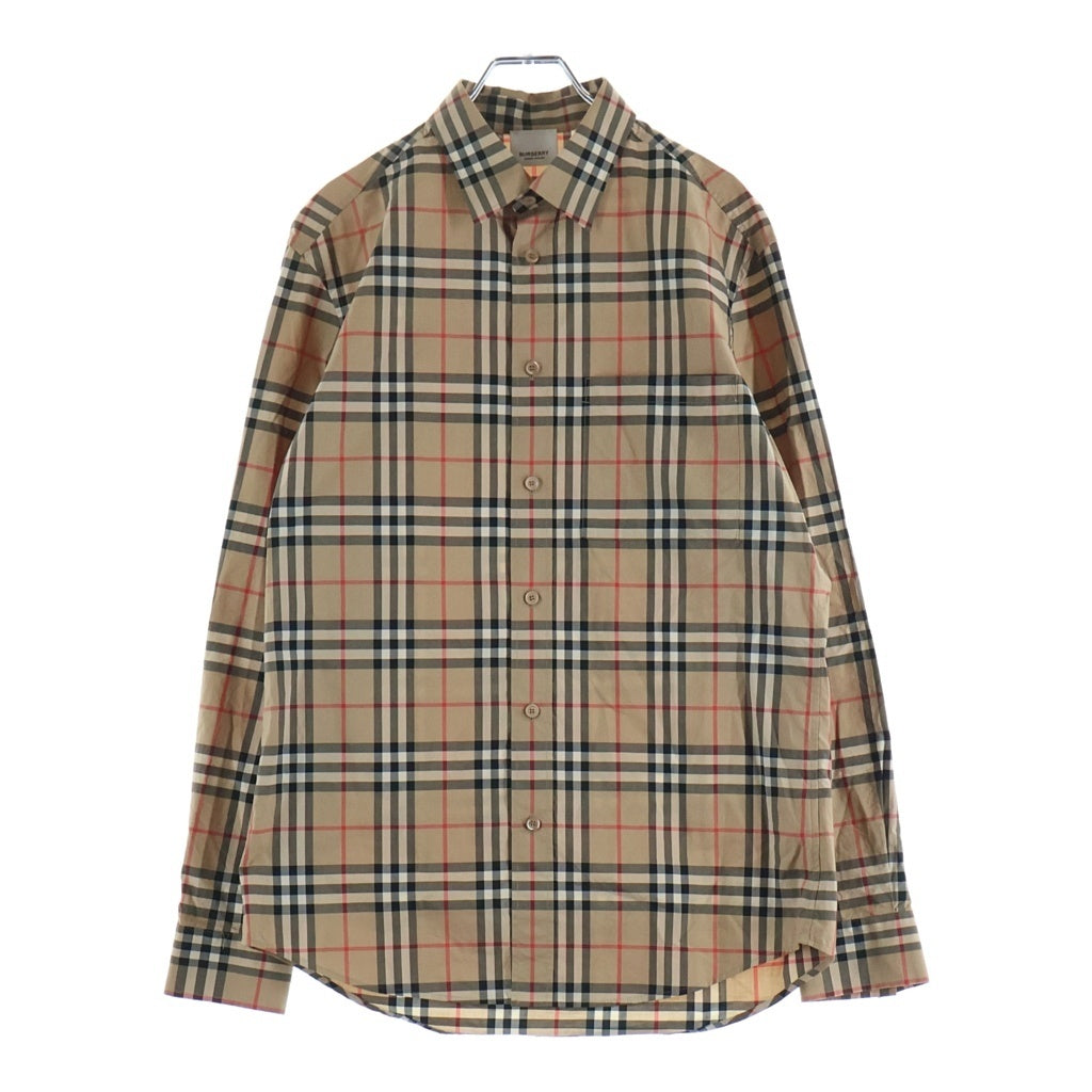 BURBERRY(バーバリー) ヴィンテージチェック柄長袖シャツ ベージュ 8038521