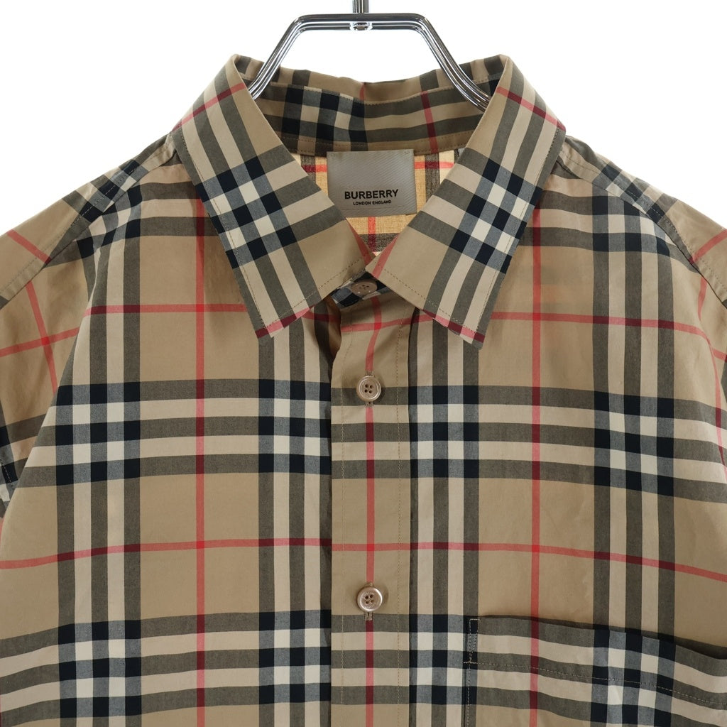 BURBERRY(バーバリー) ヴィンテージチェック柄長袖シャツ ベージュ 8038521
