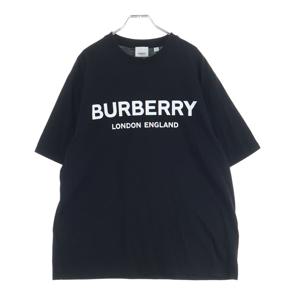 BURBERRY(バーバリー) フロントロゴプリント Tシャツ ブラック #L