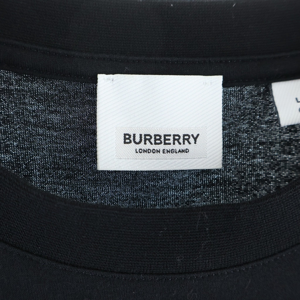 BURBERRY(バーバリー) フロントロゴプリント Tシャツ ブラック #L