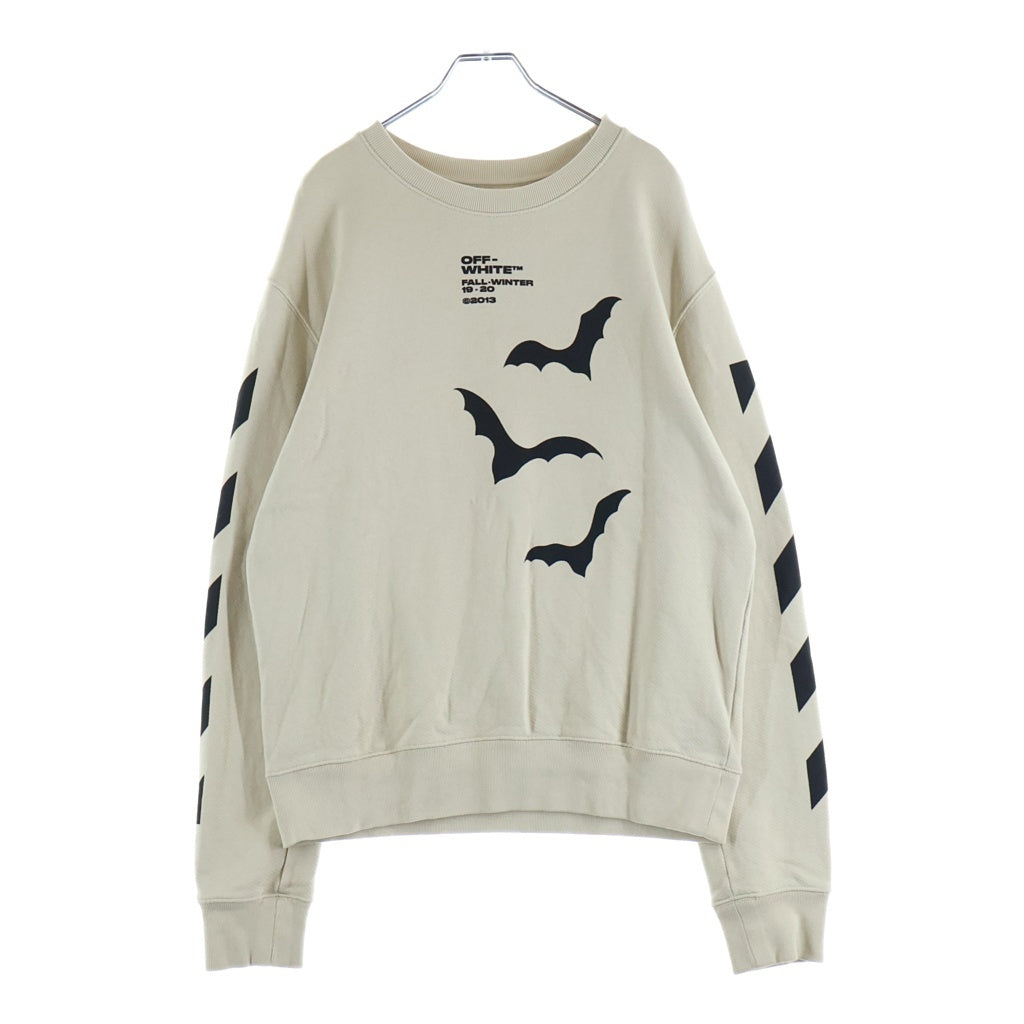 OFF-WHITE(オフホワイト) フロントプリント クルーネックトレーナー 