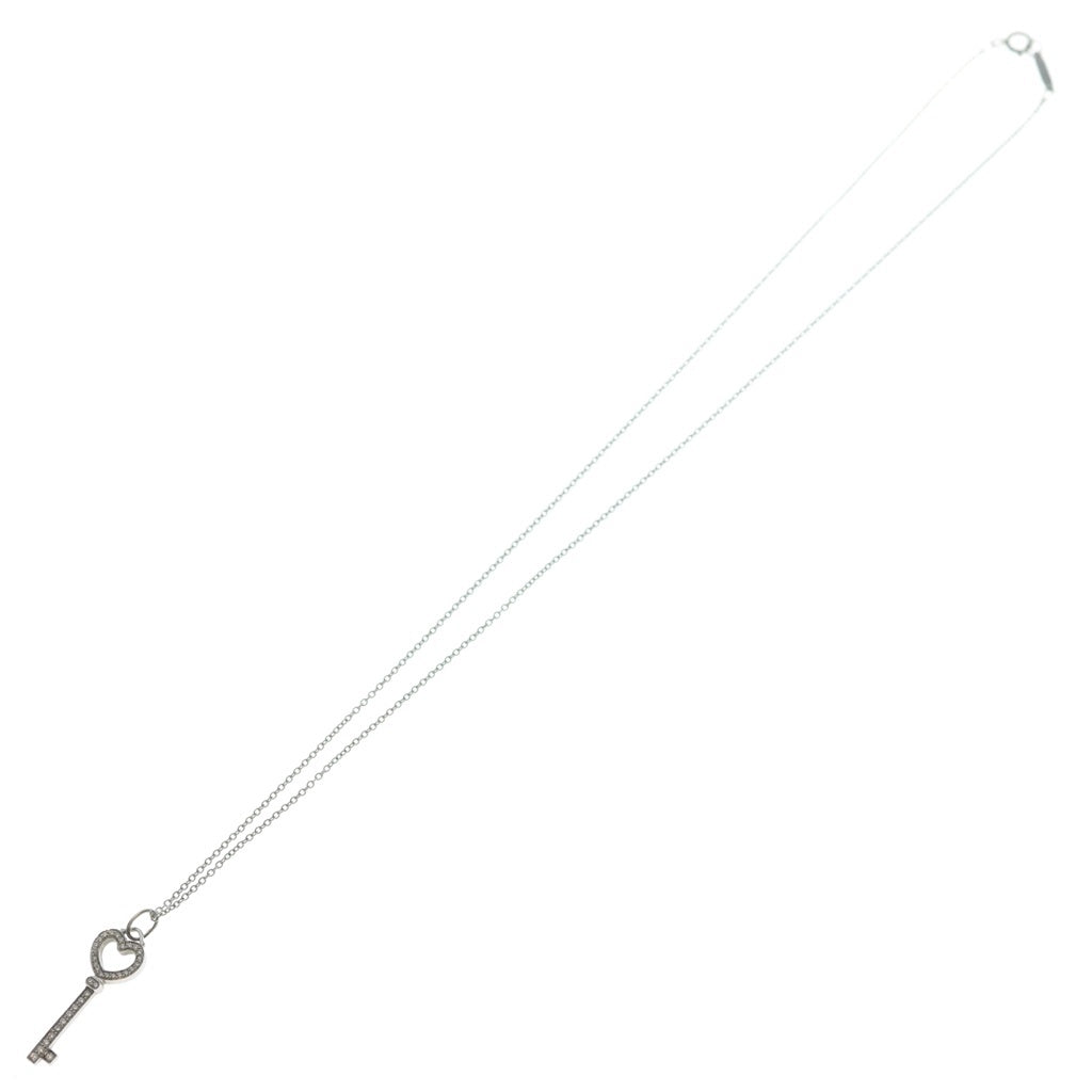 TIFFANY & Co.(ティファニー) ハートキー ダイヤ ネックレス Pt950 プラチナ レディース