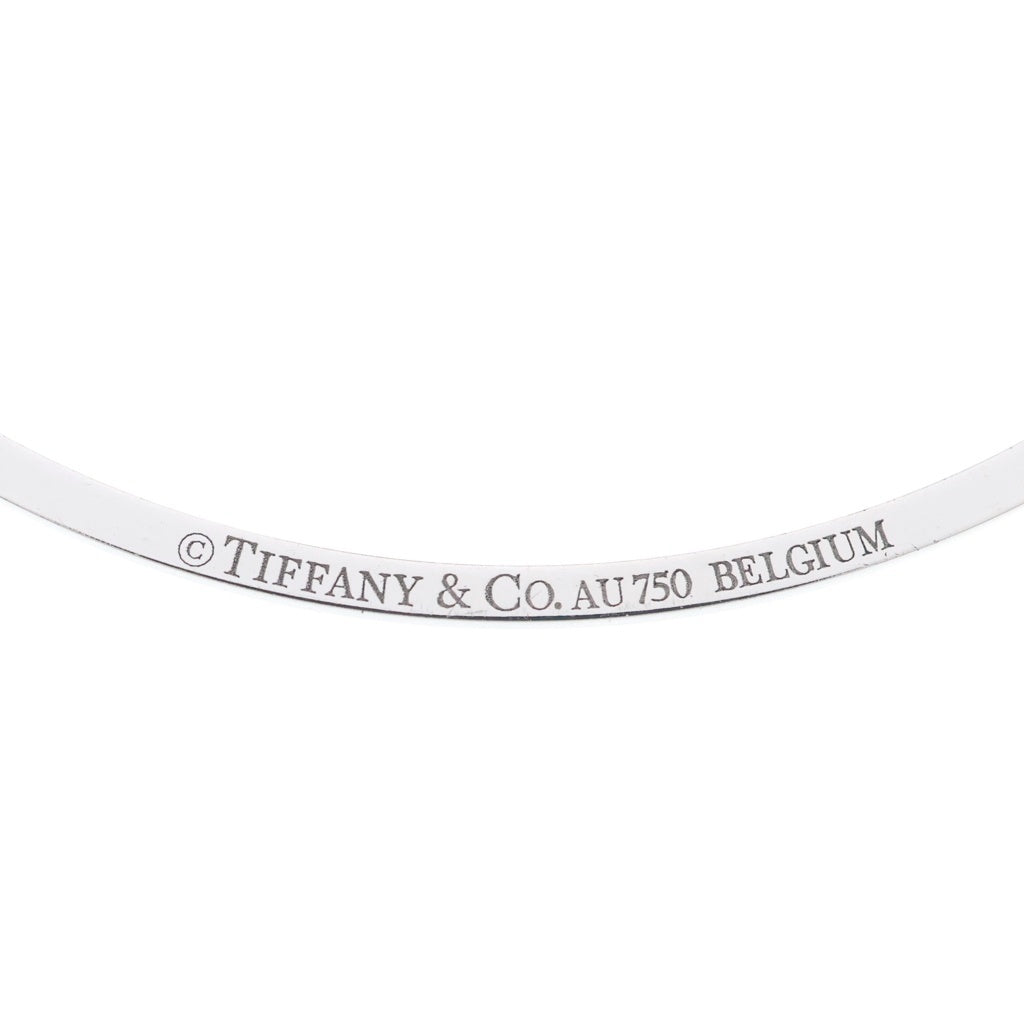 TIFFANY & Co.(ティファニー) Tスマイル スモール ダイヤ ネックレス K18WG ホワイトゴールド レディース