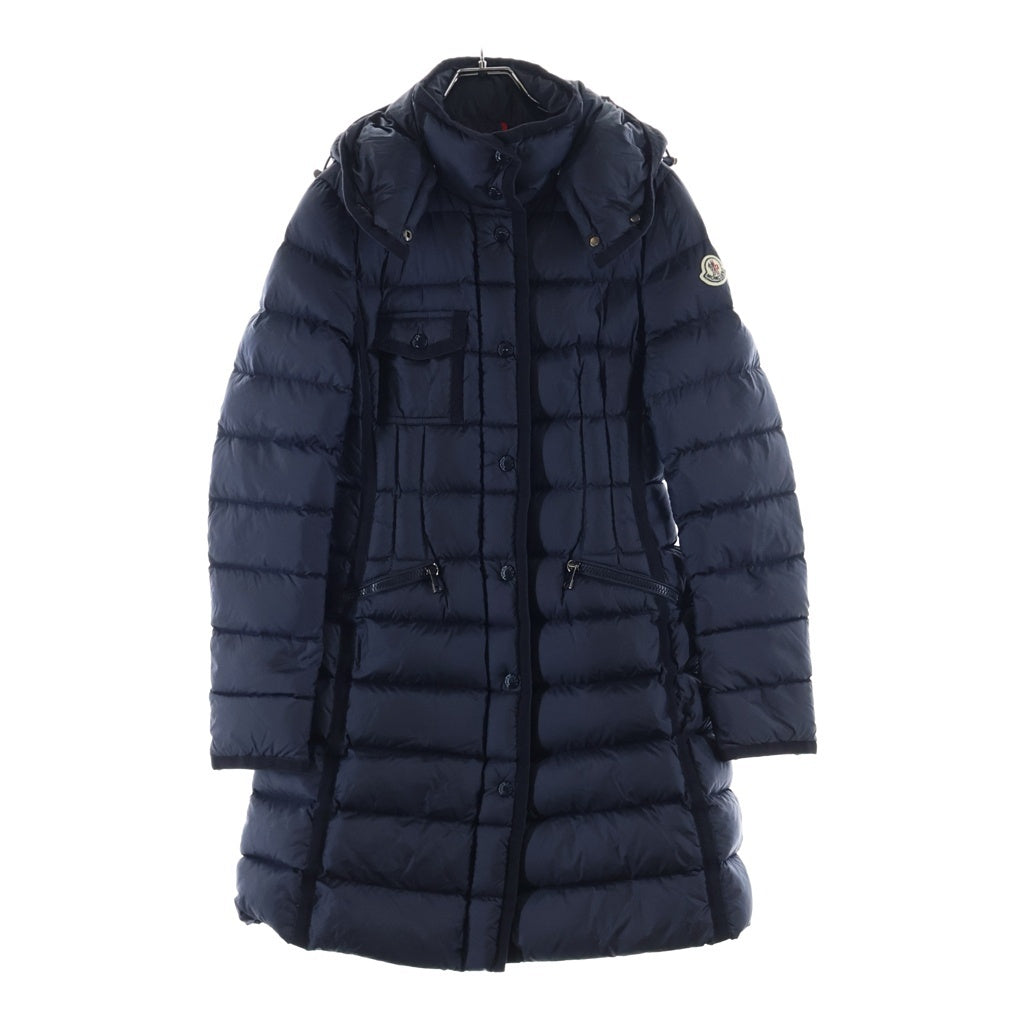 MONCLER(モンクレール) HERMINE エルミンス ダウンジャケット コート フード付き ネイビー E20934930005 53048 レディース