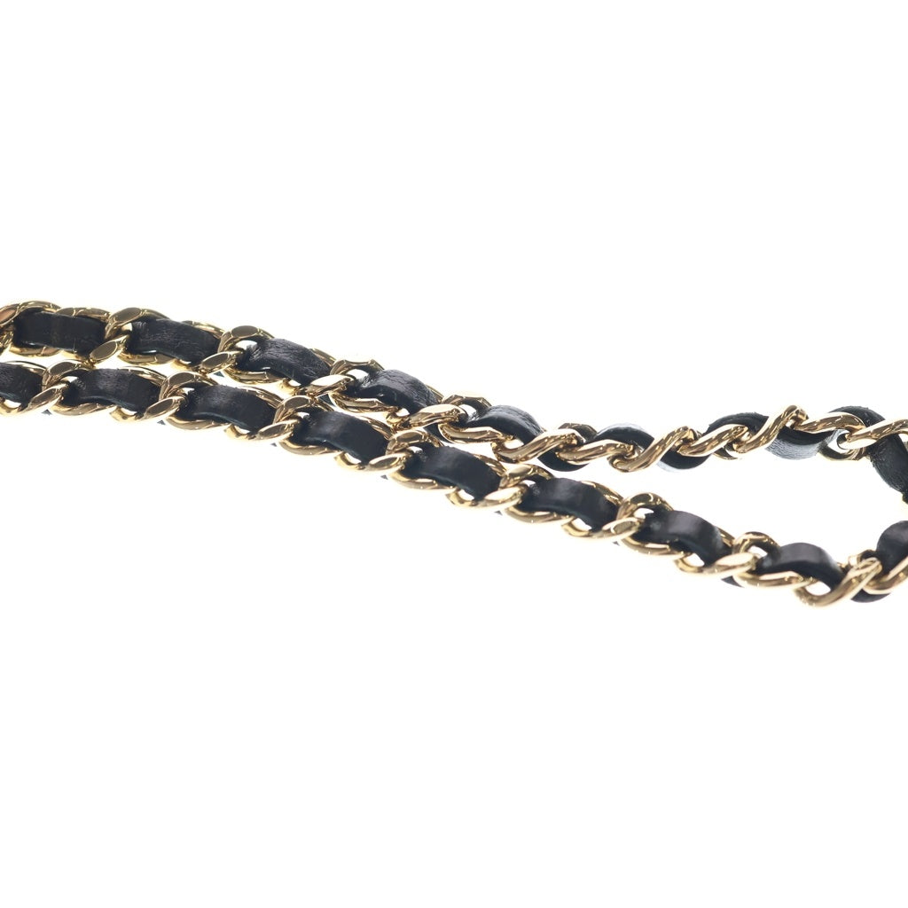CHANEL(シャネル) マトラッセ11 ミニチェーンショルダーバッグ ブラック ラムスキン A81633 ゴールド金具 レディース