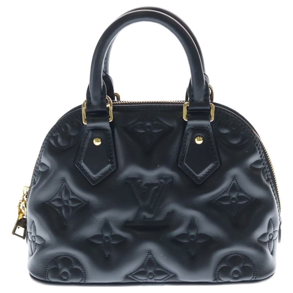 LOUIS VUITTON(ルイヴィトン) アルマ ソフトBB バブルグラム モノグラム レザー 2WAY ハンド ショルダーバッグ ゴールド金具 ブラック M59793 レディース