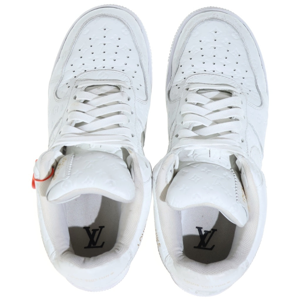 LOUIS VUITTON(ルイヴィトン) ×NIKE AIR FORCE 1 LOW BY VIRGIL ABLOH ナイキ エアフォース1 ヴァージル アブロー ローカットスニーカー ホワイト