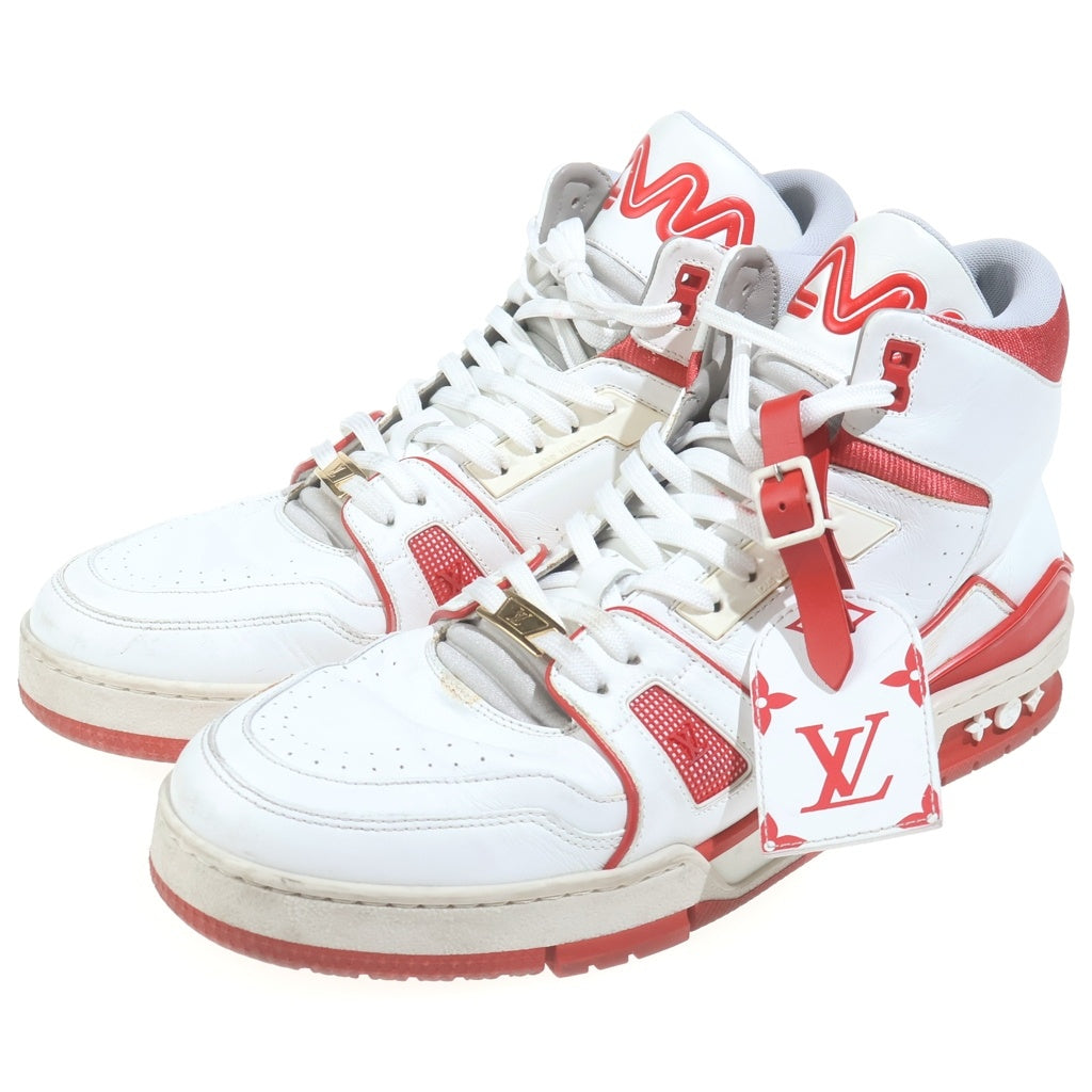 LOUIS VUITTON(ルイヴィトン) トレイナーライン ハイカットスニーカー ホワイト×レッド #8