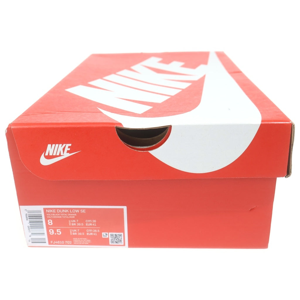 NIKE(ナイキ) DUNK LOW SE GLOW IN THE DARK VOLT ダンク グロウインザダーク ボルト ローカットスニーカー イエロー US8/26cm FJ4610-702