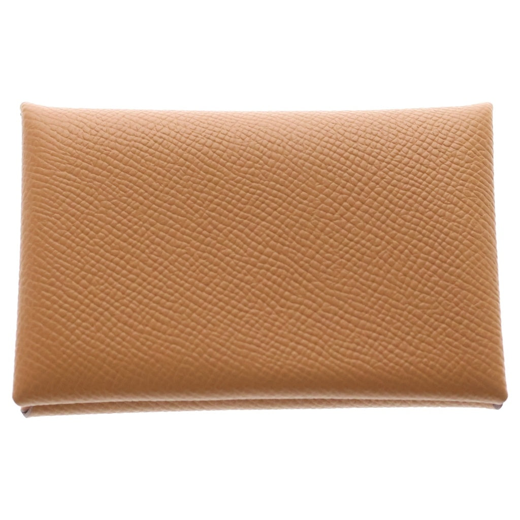 HERMES(エルメス) カルヴィ エプソン シルバー金具 カードケース 名刺 