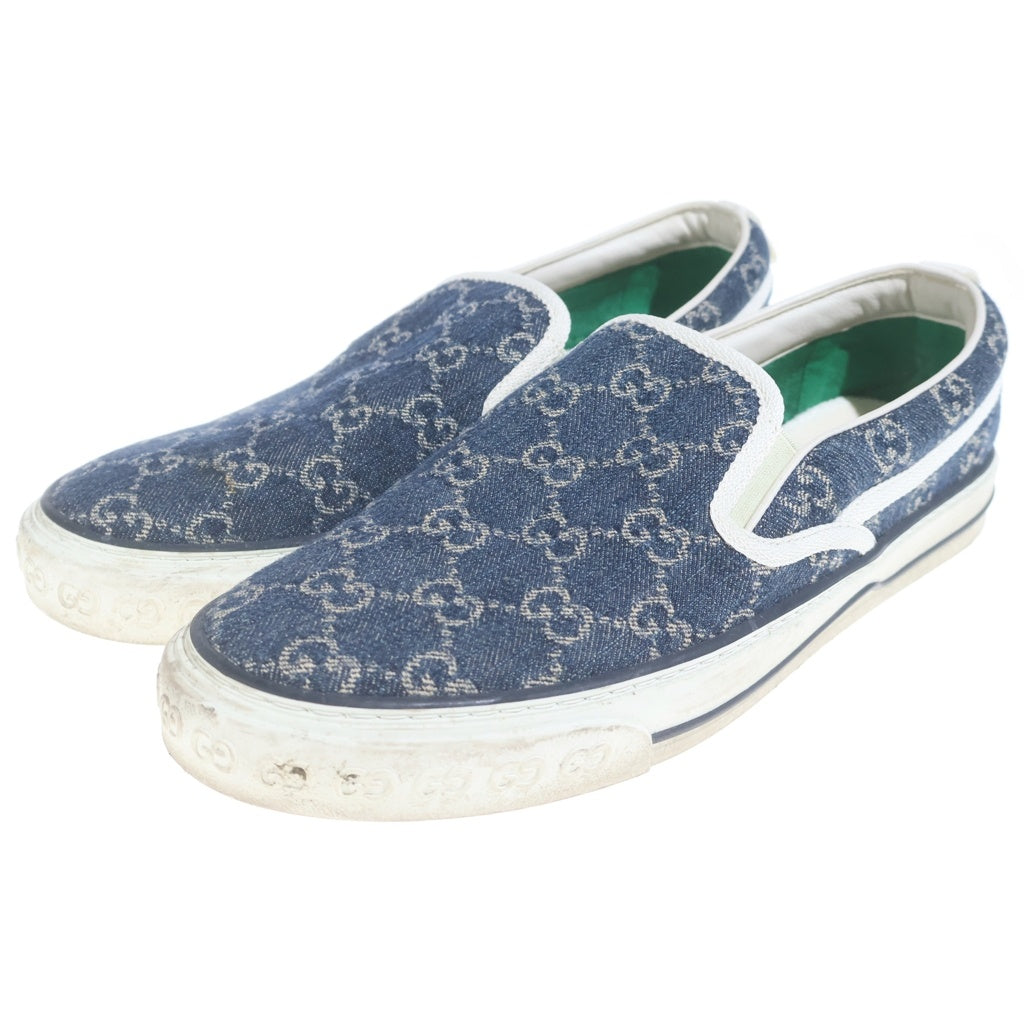 GUCCI(グッチ) テニス 1977 デニム ローカットシューズ スリッポン インディゴ