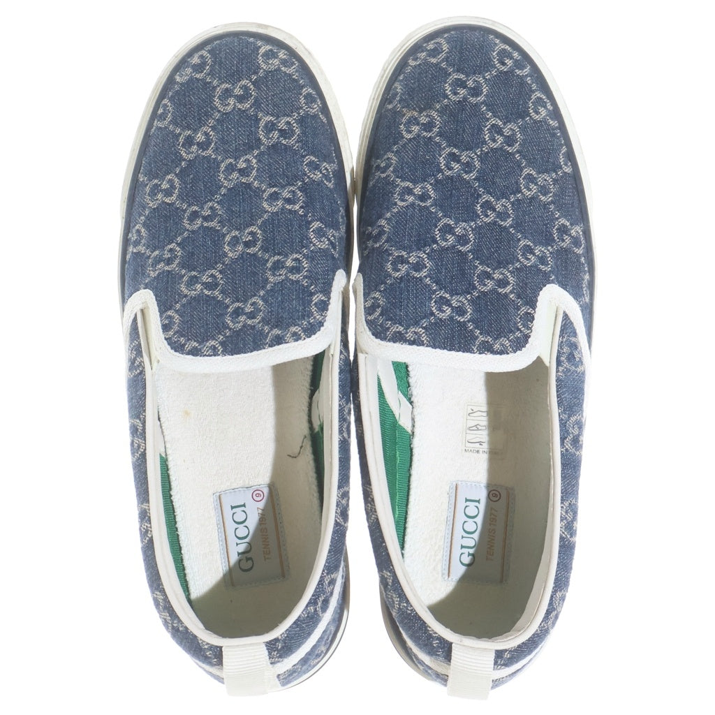GUCCI(グッチ) テニス 1977 デニム ローカットシューズ スリッポン インディゴ