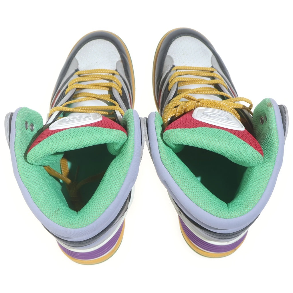 GUCCI(グッチ) BASKET バスケット インターロッキングG ハイカットシューズ スニーカー グレー/イエロー 661303