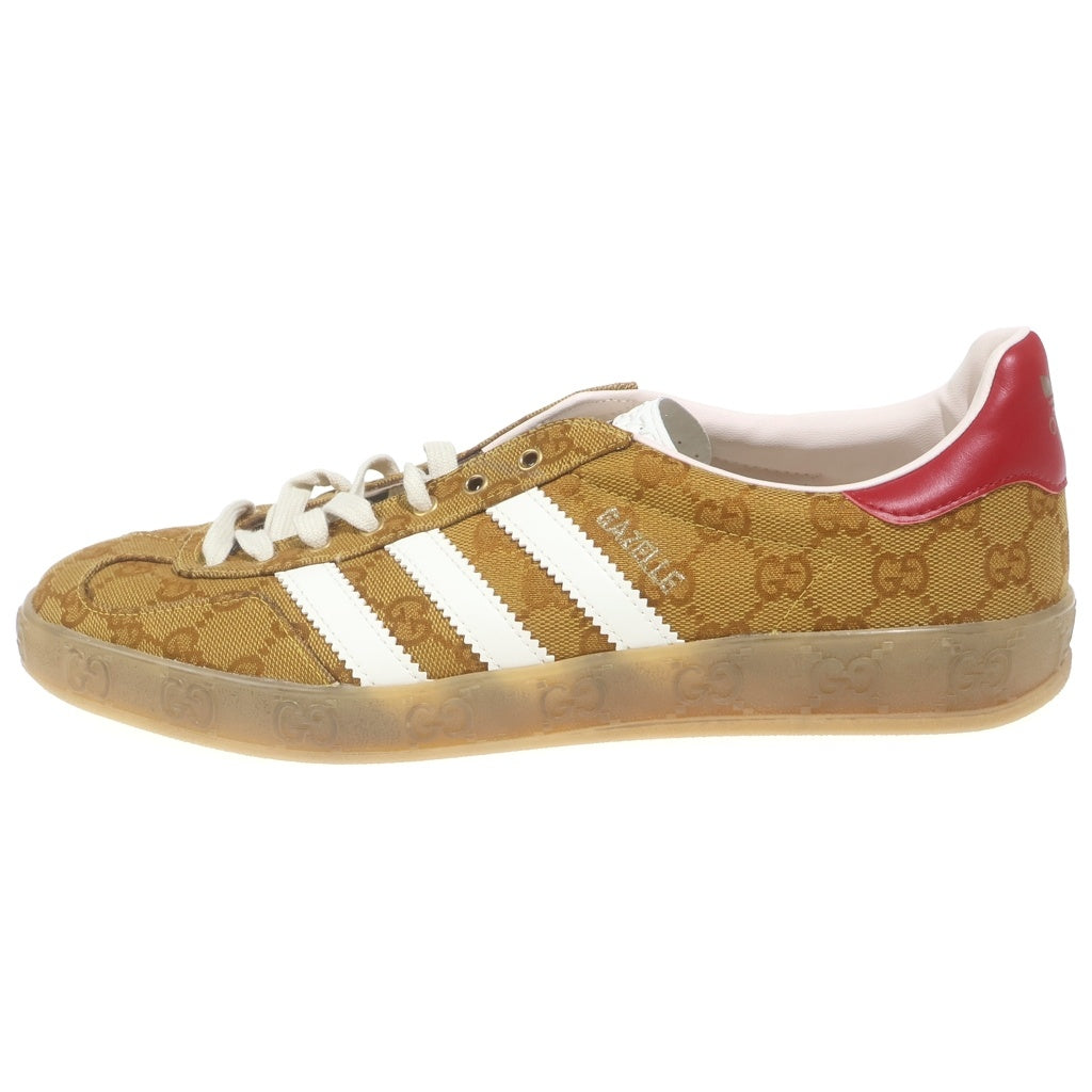 adidas(アディダス) ×GUCCI GAZELLE グッチ ガゼル GGキャンバス ローカットスニーカー ブラウン US10.5/28.5cm HQ8850