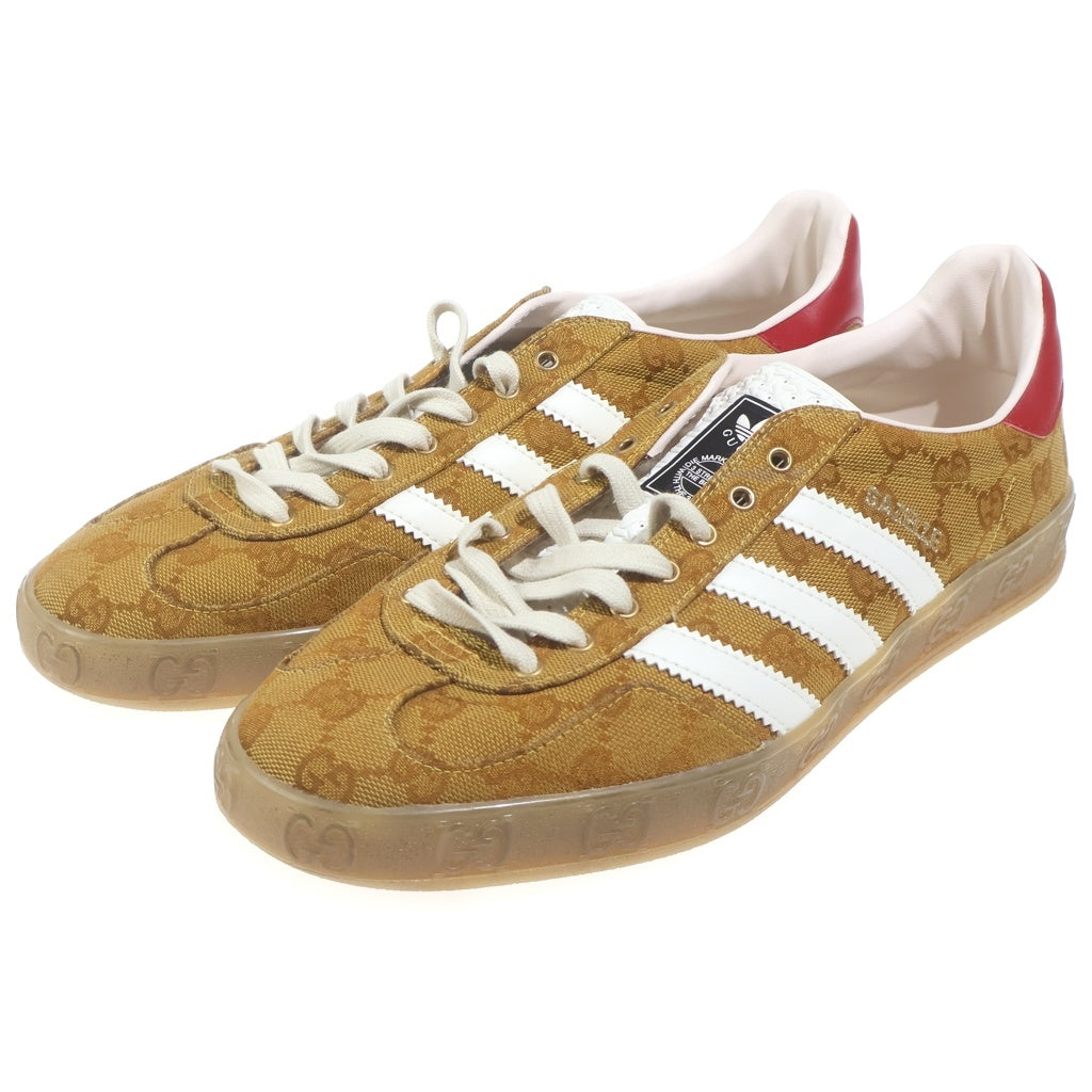 adidas(アディダス) ×GUCCI GAZELLE グッチ ガゼル GGキャンバス ローカットスニーカー ブラウン US10.5/28.5cm HQ8850