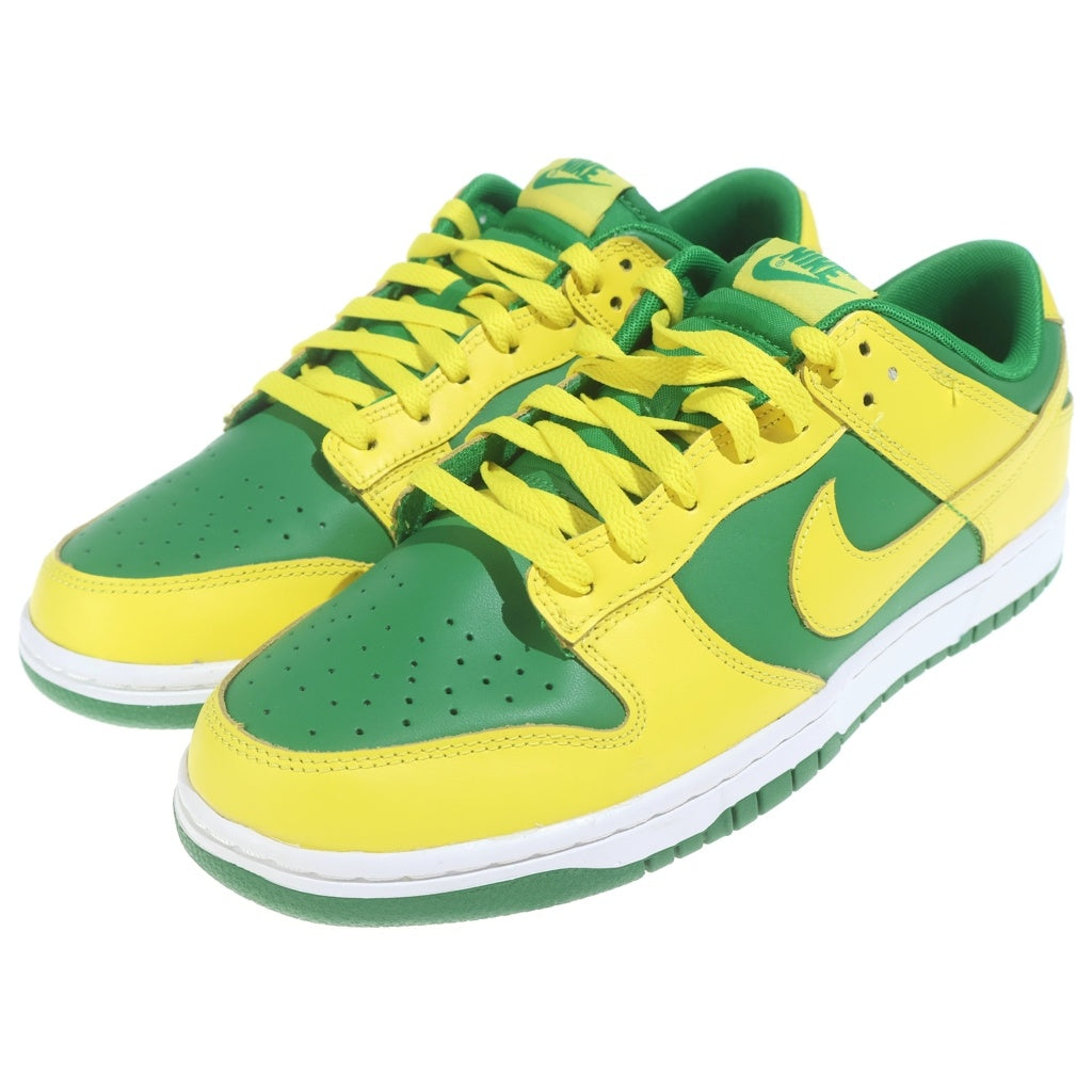 NIKE(ナイキ) DUNK LOW REVERSE BRAZIL DV0833-300 ダンク リバース ブラジル ローカットスニーカー グリーン/イエロー #US10/29cm