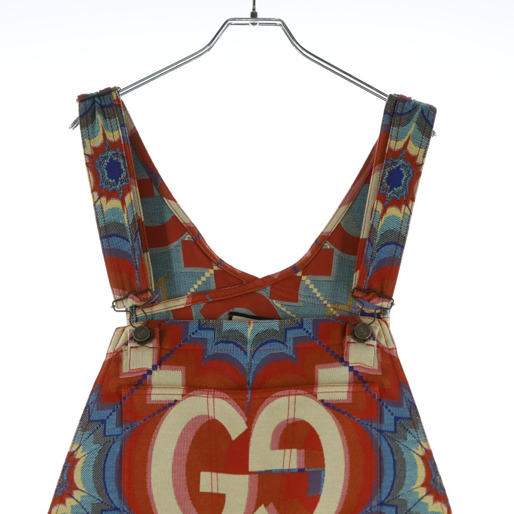 GUCCI(グッチ) ジャンボGG 総柄 コットン オーバーオール オレンジ #32 676146 XDBUI