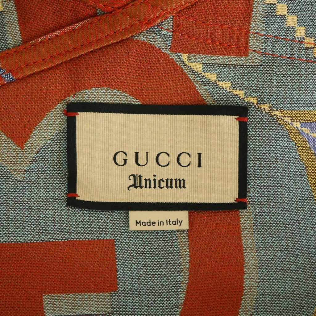 GUCCI(グッチ) ジャンボGG 総柄 コットン オーバーオール オレンジ #32 676146 XDBUI