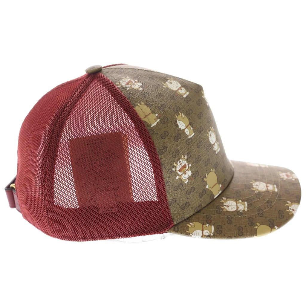 GUCCI(グッチ) グッチ×ドラえもん GGスプリーム キャップ ブラウン #XL 648845
