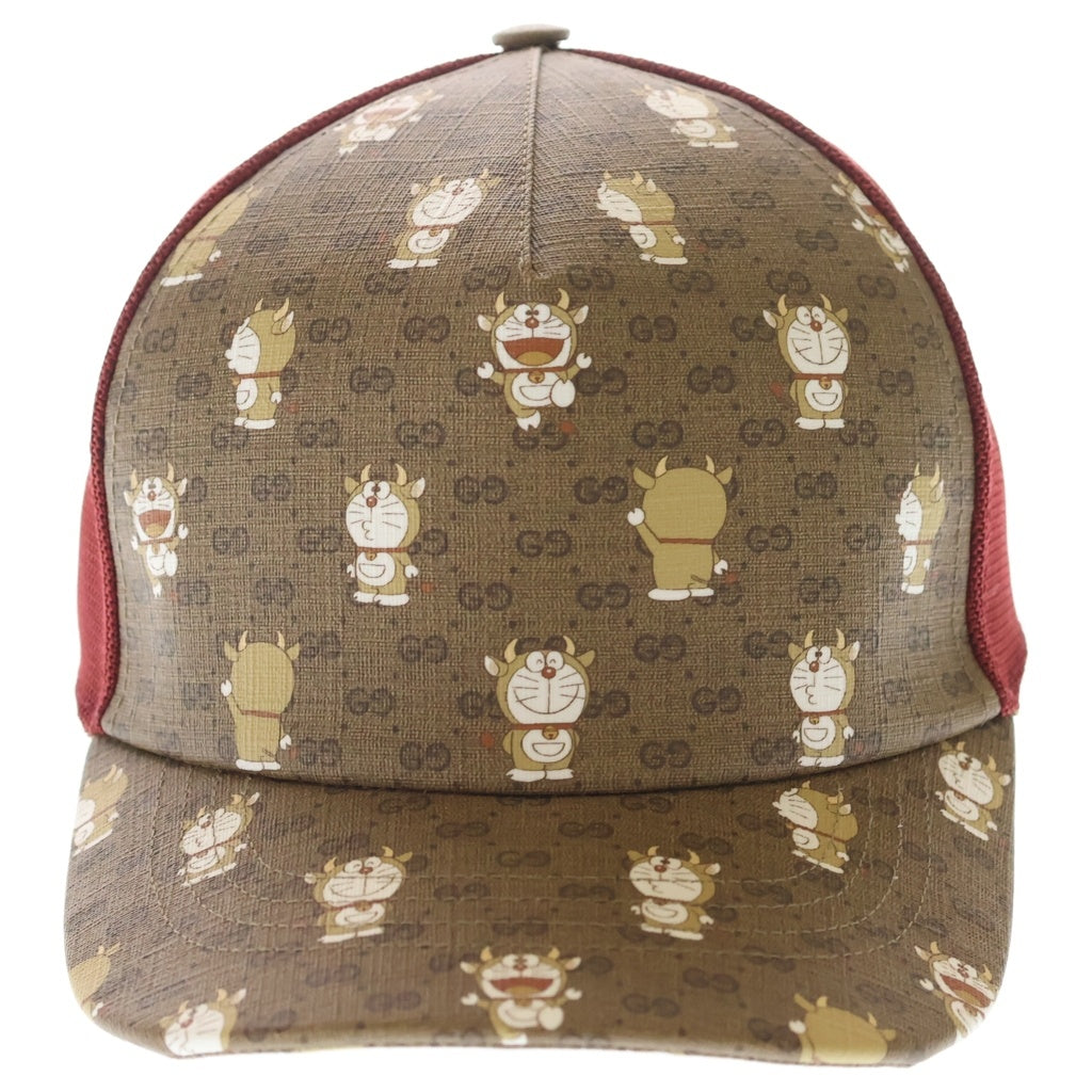 GUCCI(グッチ) グッチ×ドラえもん GGスプリーム キャップ ブラウン #XL 648845