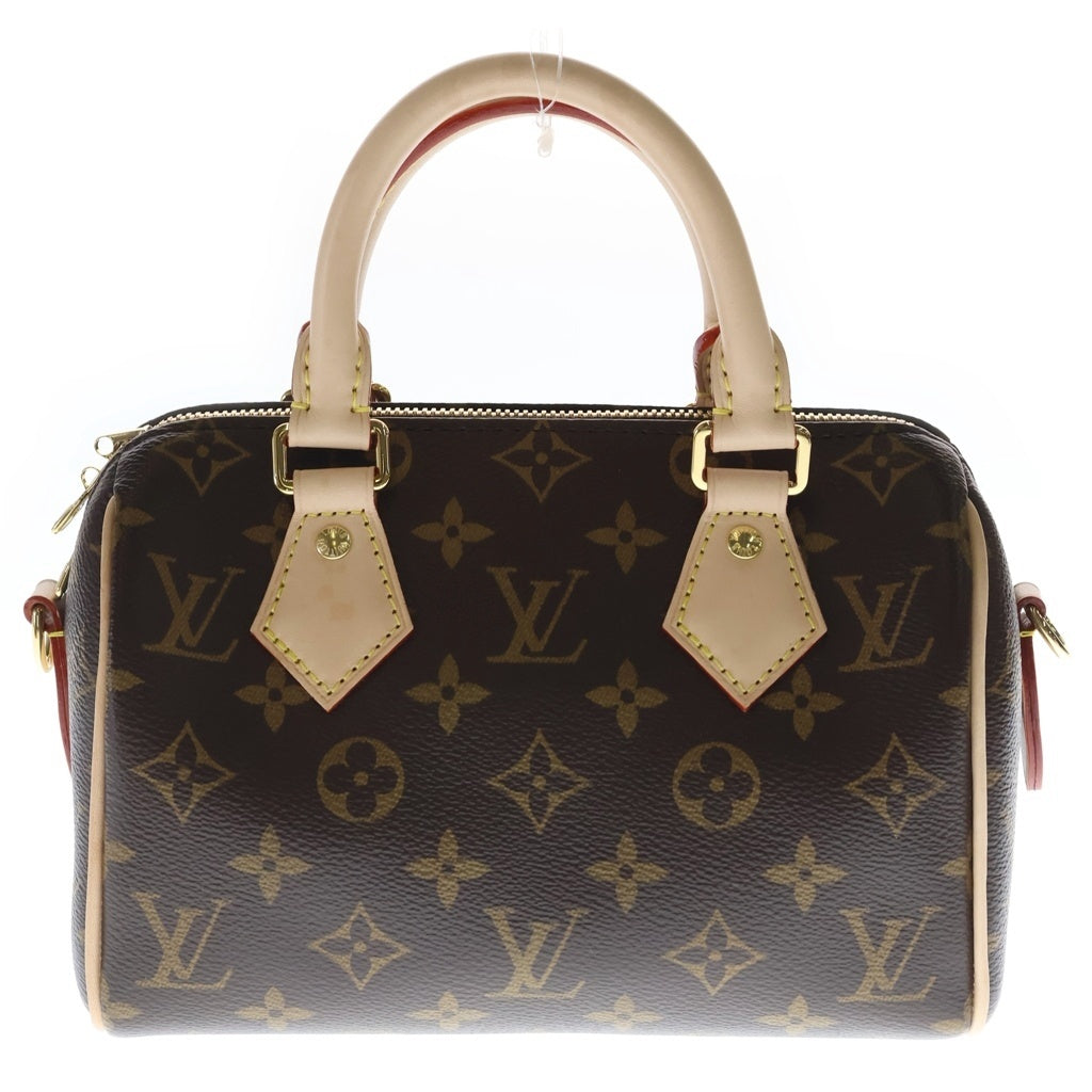 LOUIS VUITTON(ルイヴィトン) モノグラム スピーディバンドリエール20 2WAYバッグ ハンドバッグ ショルダーバッグ ブラウン レザー×PVC M46234 ゴールド金具 レディース