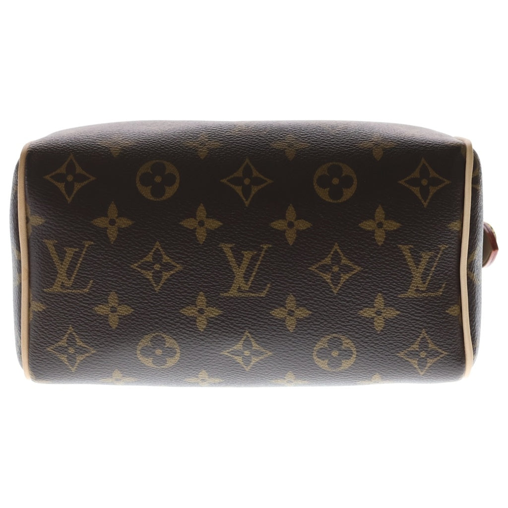 LOUIS VUITTON(ルイヴィトン) モノグラム スピーディバンドリエール20 2WAYバッグ ハンドバッグ ショルダーバッグ ブラウン レザー×PVC M46234 ゴールド金具 レディース