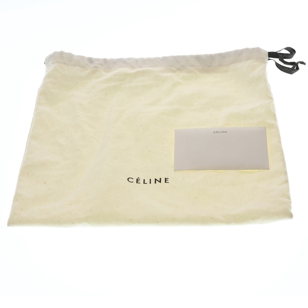 CELINE(セリーヌ) トリオ ラージ レザー ショルダーバッグ ポーチ ポシェット ブルー レディース