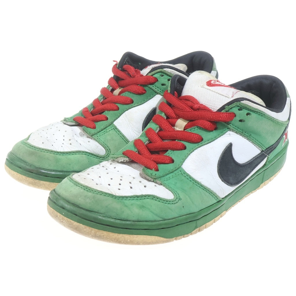 NIKE(ナイキ) DUNK LOW PRO HEINEKEN 304292-302 ダンク ローカットスニーカー グリーン×レッド #27.5