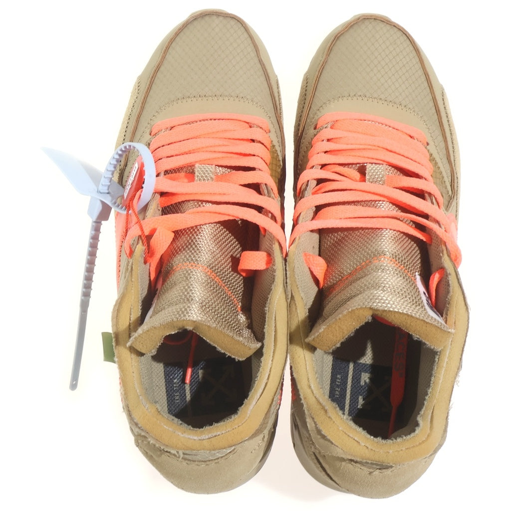 NIKE(ナイキ) ×OFF-WHITE AIR MAX 90 Desert Ore オフホワイト エアマックス デザート オレ ローカットスニーカー ベージュ US8/26cm AA7293-200