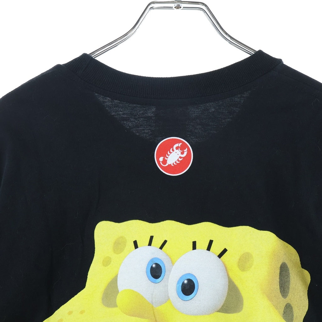SUPREME(シュプリーム) SpongeBob SquarePants Castelli Racing L/S Tee スポンジボブ カステリ レーシング ロングスリーブ 長袖Tシャツ カットソー ブラック