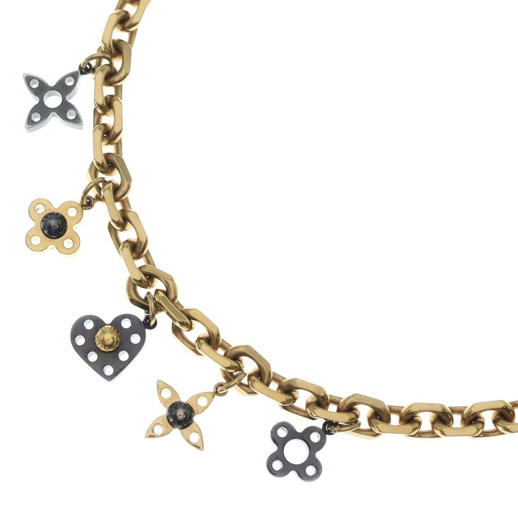 LOUIS VUITTON(ルイヴィトン) コリエハイアンドシー GP モノグラムフラワー ネックレス チョーカー M65236 ブラック/ゴールド レディース