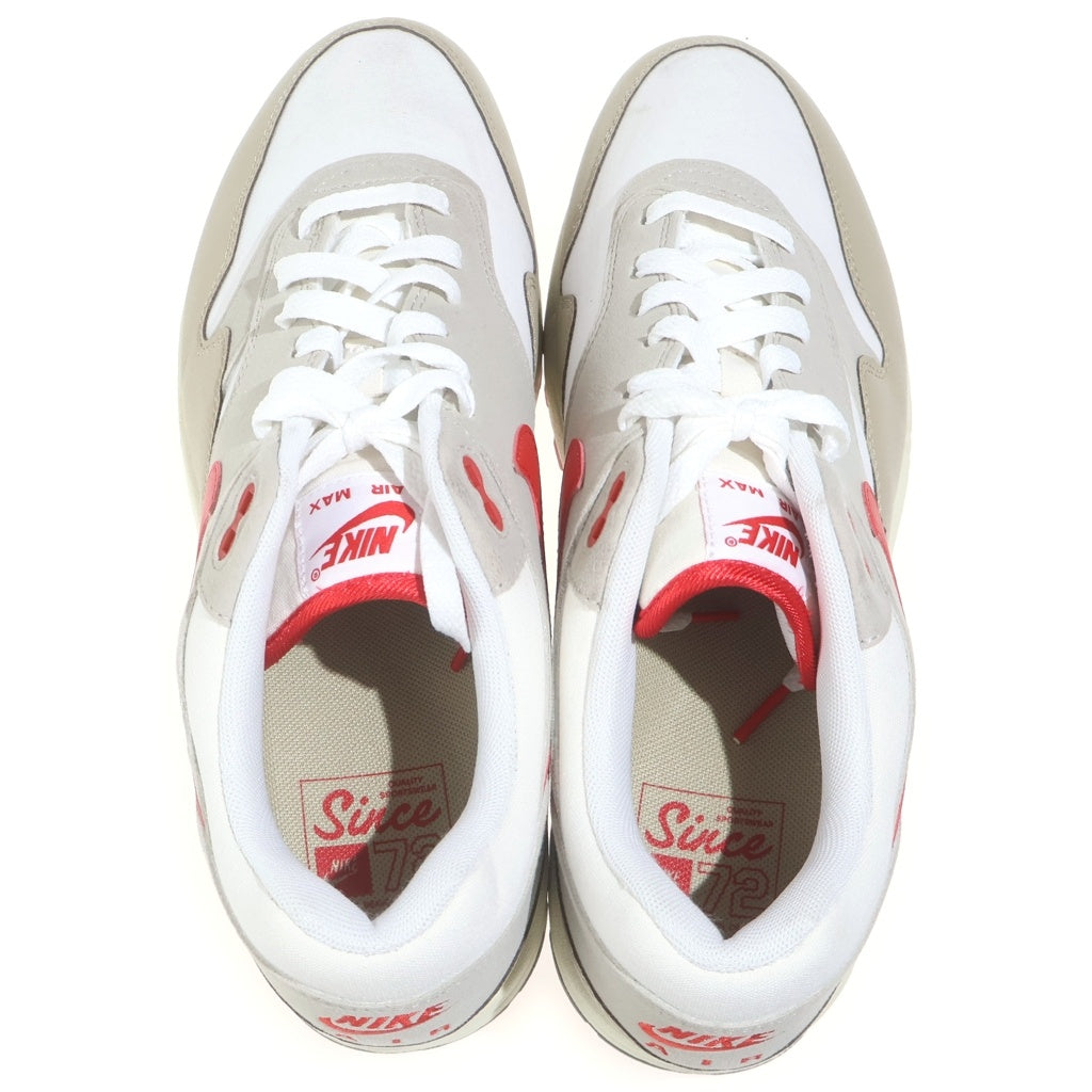 NIKE(ナイキ) エアマックス1 ローカットスニーカー ベージュ×レッド #29 HF4312-100