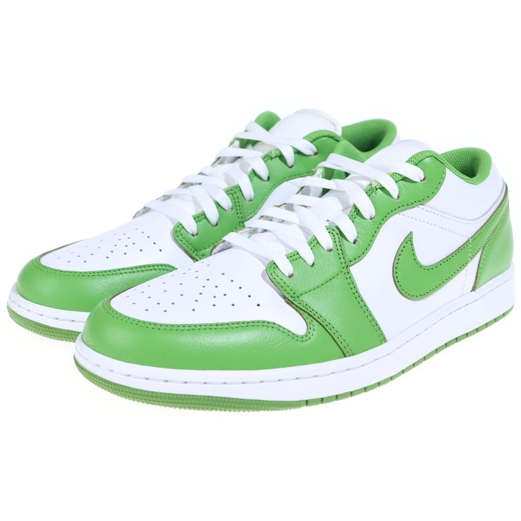 NIKE(ナイキ) AIR JORDAN 1 LOW エアジョーダンワン ローカットスニーカー シューズ US12/30cm ホワイト/グリーン