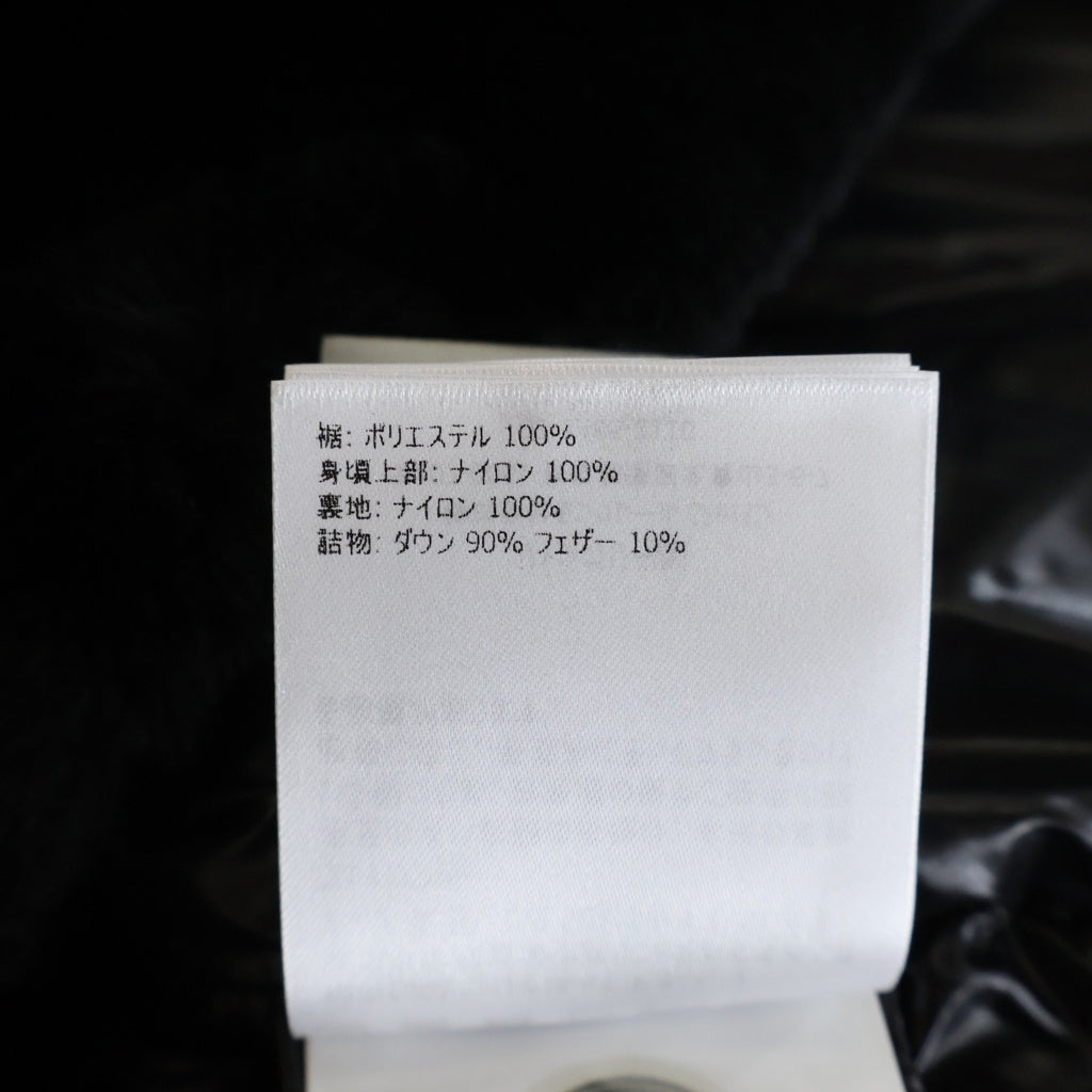 MONCLER(モンクレール) 20AW Logodec ダウンジャケット フェイクファー切り替え ブラック F20931A51R0 レディース