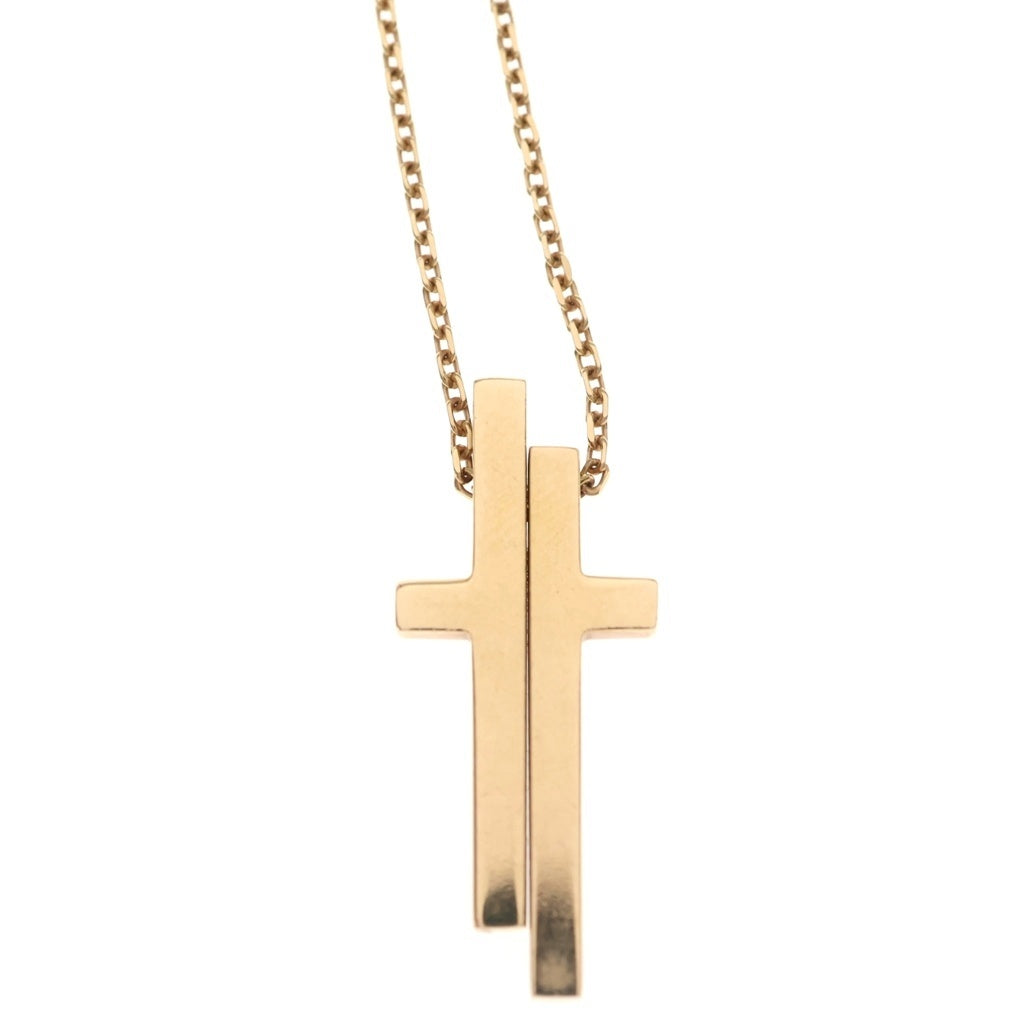 GUCCI(グッチ) セパレート クロス ネックレス K18YG イエローゴールド レディース