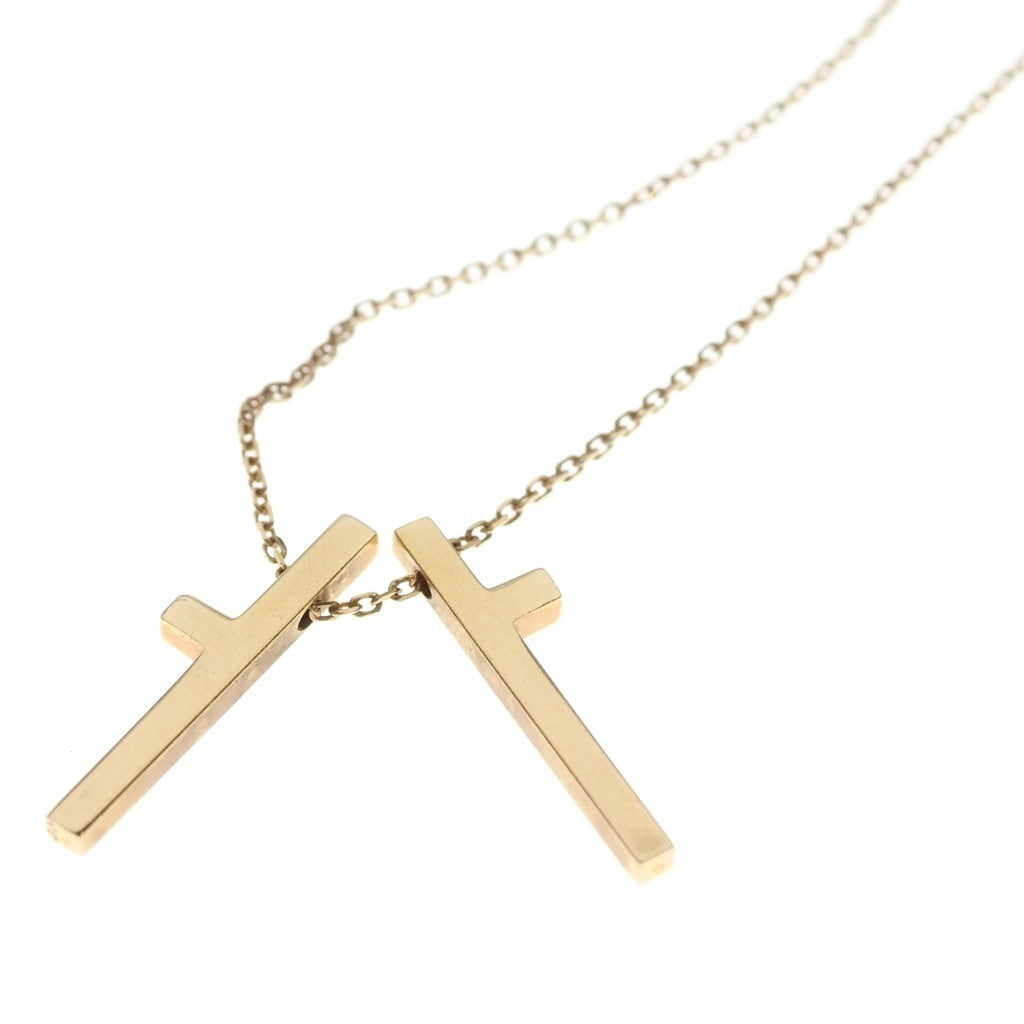GUCCI(グッチ) セパレート クロス ネックレス K18YG イエローゴールド レディース