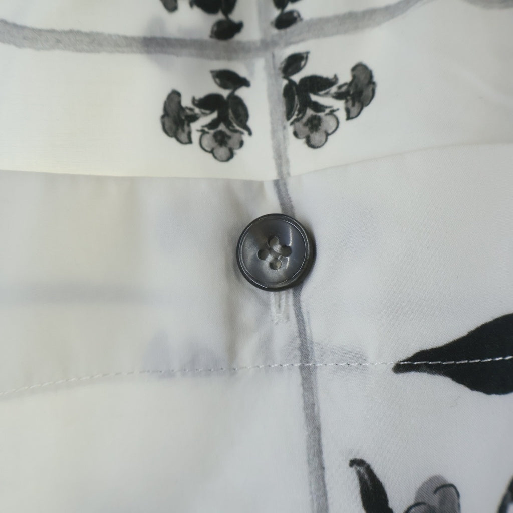 DOLCE & GABBANA(ドルチェアンドガッバーナ) Mallorca Straight-Leg Printed Cotton-Poplin Shorts マジョリカ ポプリン ショートパンツ ショーツ ブラック/ホワイト BP GV37AT レディース