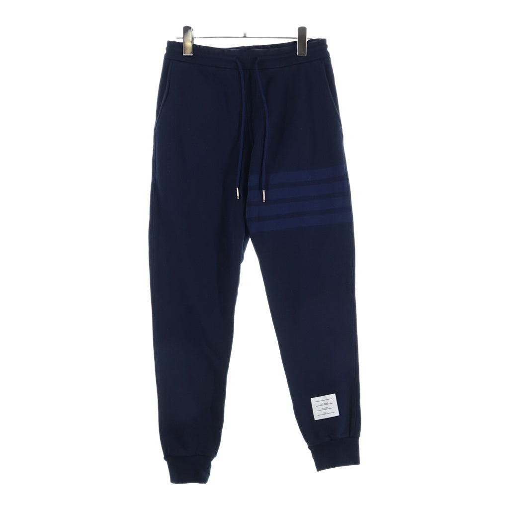 THOM BROWNE(トムブラウン) 4-Bar Sweatpants スウェット ジョガー ロングパンツ コットンネイビー MJQ008A-06910-415 レディース