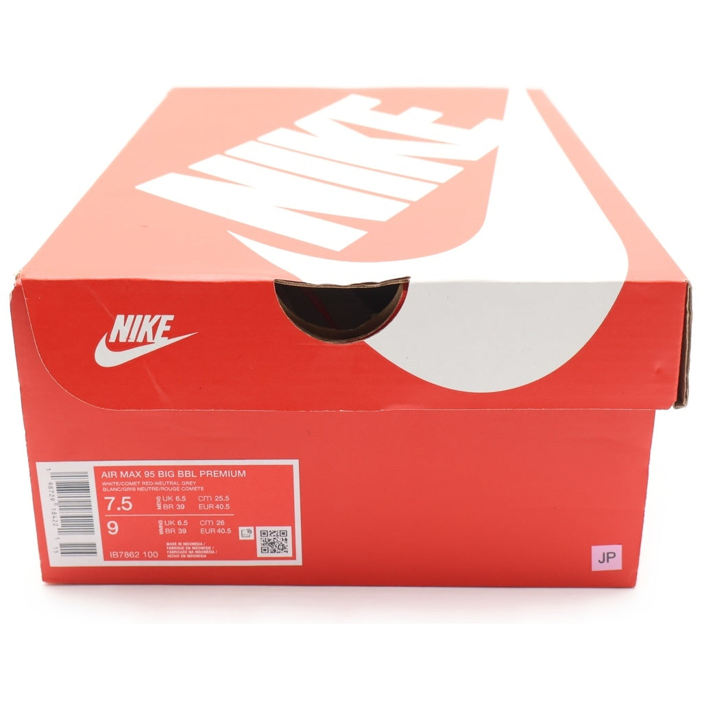 NIKE(ナイキ) エアマックススニーカーシューズ ホワイト×レッド #25.5 IB7862-100