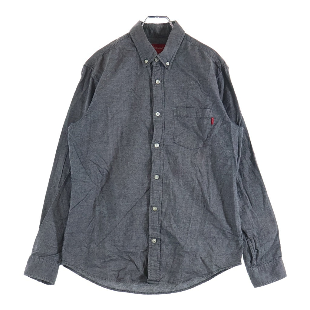 SUPREME(シュプリーム) コットンオックスフォードシャツ グレー #M