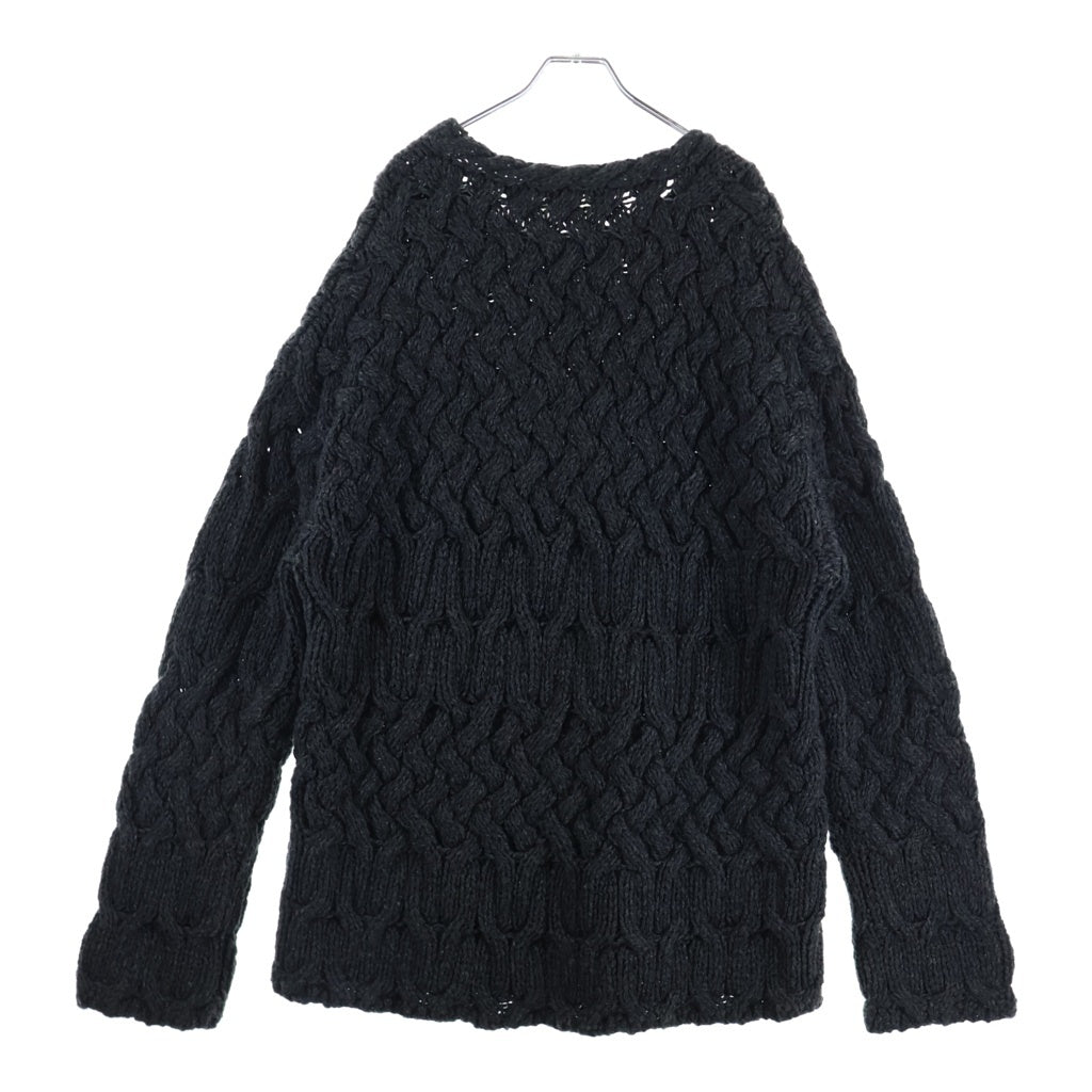 NO BRAND(ノーブランド) ハー ハンドニットプルオーバー セーター グレー レディース