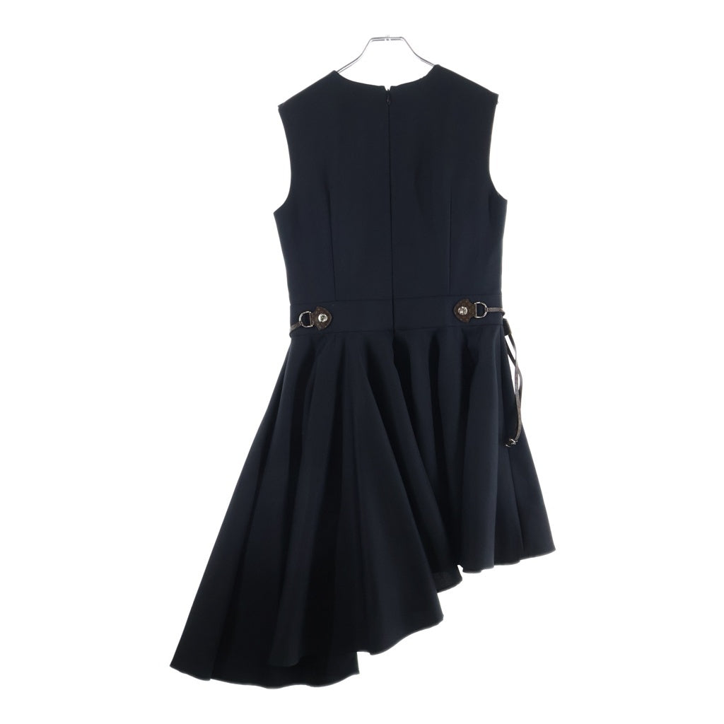 LOUIS VUITTON(ルイヴィトン) モノグラム ロングワンピース ドレス ポリエステル ブラック RW242WW P89 FRDS12 レディース