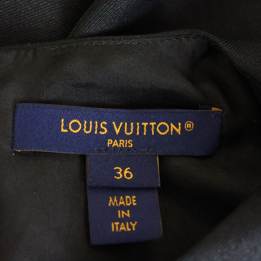 LOUIS VUITTON(ルイヴィトン) モノグラム ロングワンピース ドレス ポリエステル ブラック RW242WW P89 FRDS12 レディース