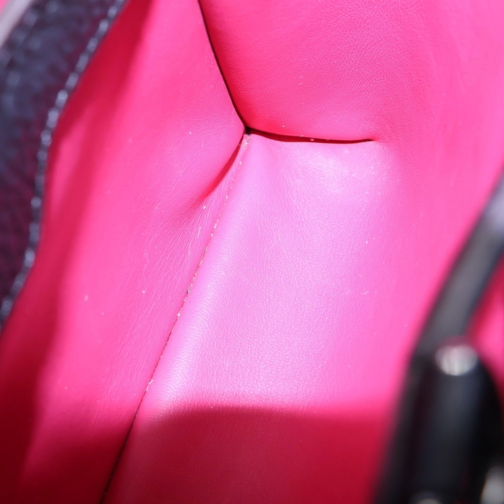 LOUIS VUITTON(ルイヴィトン) カプシーヌ BB 2WAYバッグ ハンドバッグ ショルダーバッグ ブラック ノワール パイソン×トリヨン N92040 シルバー金具 レディース