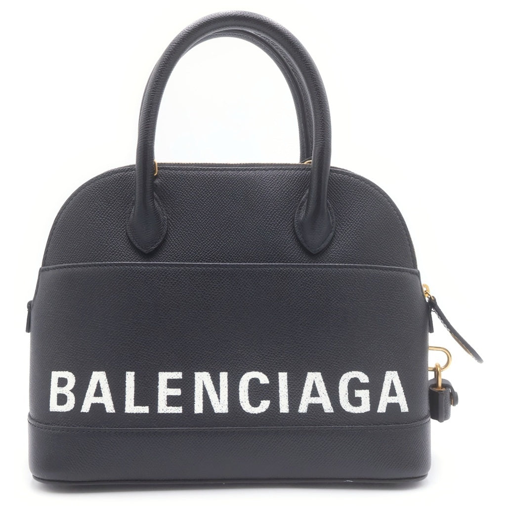 BALENCIAGA(バレンシアガ) ヴィルトップ 2WAYハンドバッグ ショルダーバッグ ブラック レザー 550645 ゴールド金具 レディース