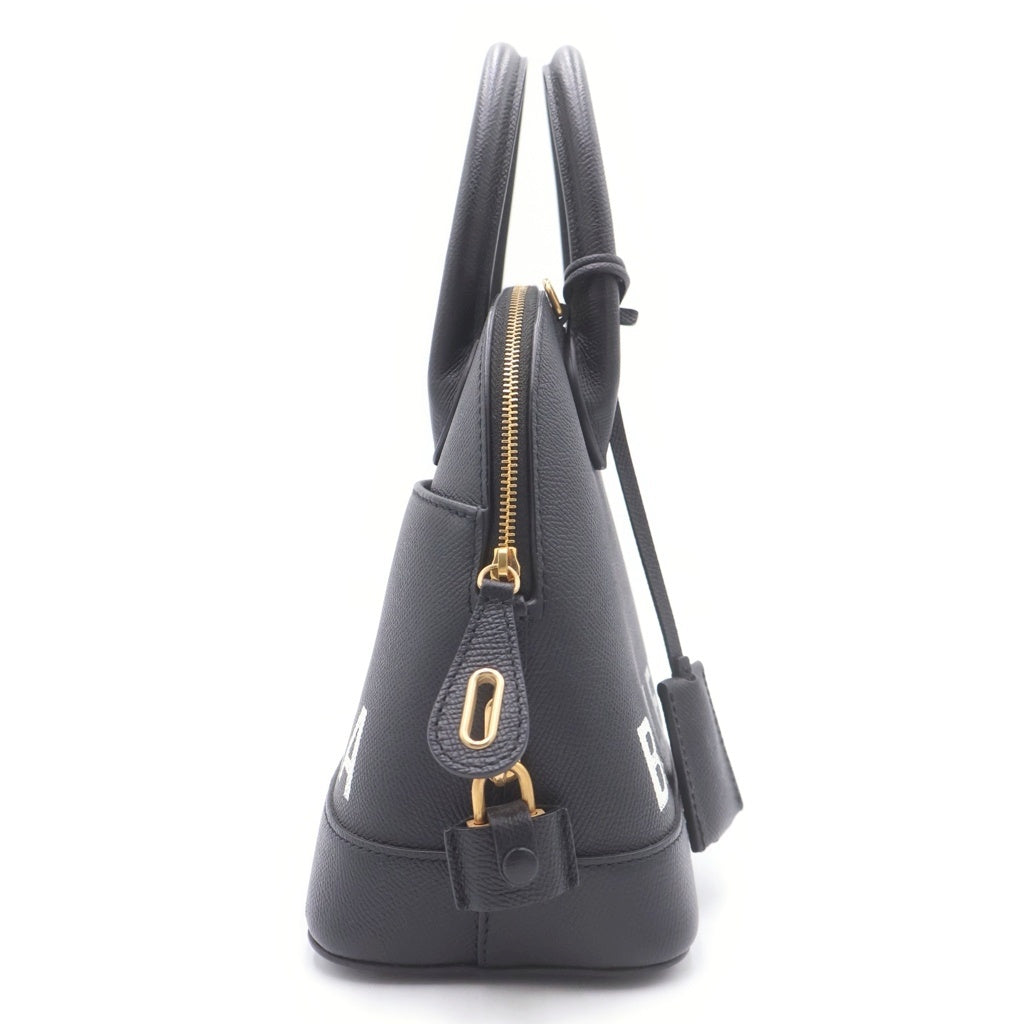 BALENCIAGA(バレンシアガ) ヴィルトップ 2WAYハンドバッグ ショルダーバッグ ブラック レザー 550645 ゴールド金具 レディース